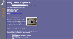 Desktop Screenshot of garycanonicarpentry.com